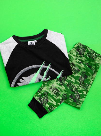 Dsiney Kidz - Vanilla Underground Black Jurassic World Long Leg Pyjamas image 5
