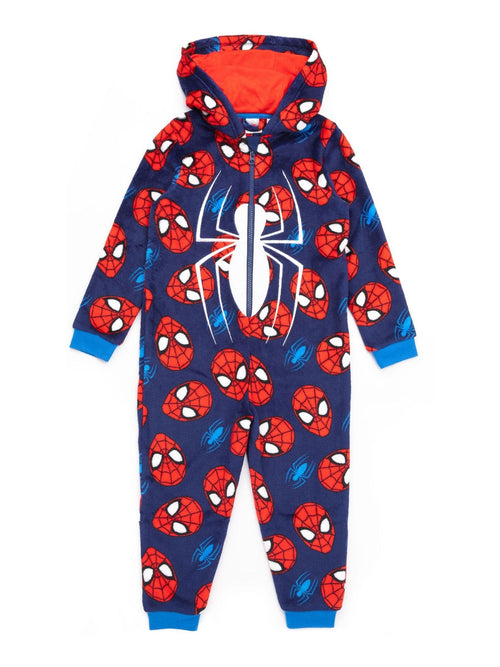Dsiney Kidz - Vanilla Underground Blue Spiderman Fleece All-In-One image 1