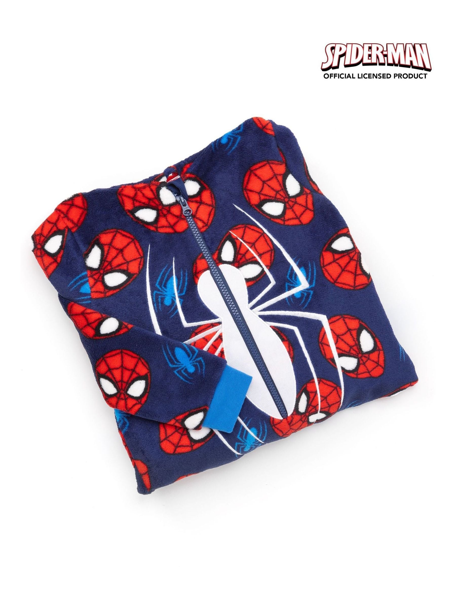 Dsiney Kidz - Vanilla Underground Blue Spiderman Fleece All-In-One image 2
