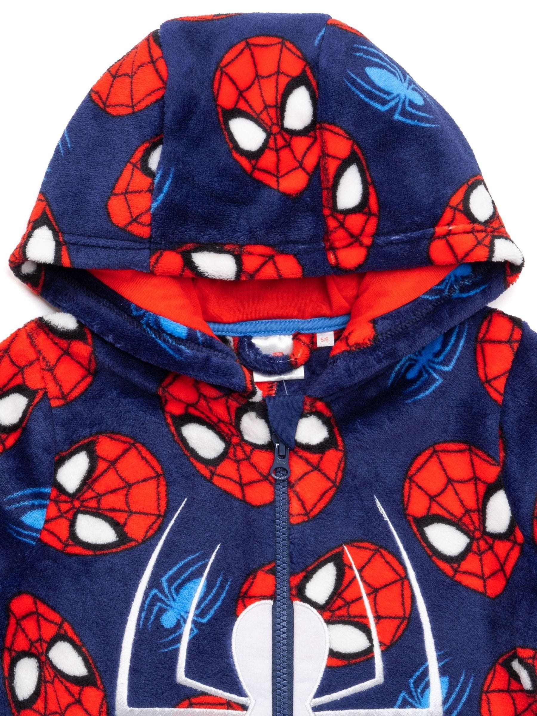 Dsiney Kidz - Vanilla Underground Blue Spiderman Fleece All-In-One image 3