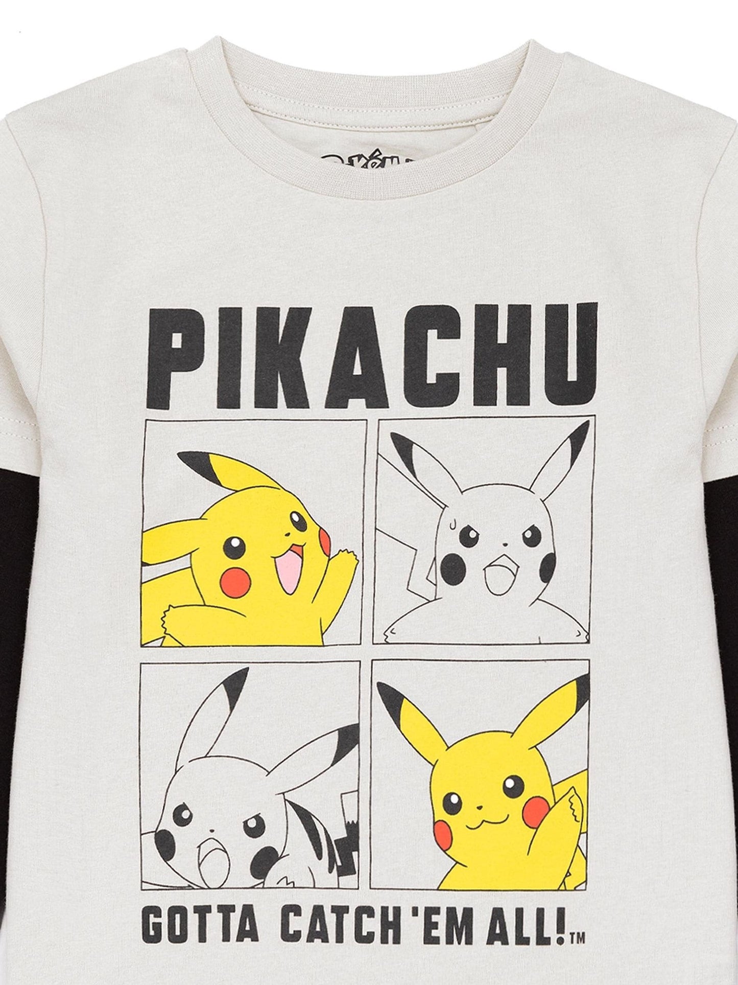 Dsiney Kidz - Vanilla Underground Grey Pokemon 100% Cotton Long-Sleeved Character T-Shirt image 2