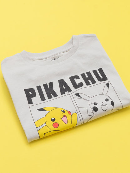 Dsiney Kidz - Vanilla Underground Grey Pokemon 100% Cotton Long-Sleeved Character T-Shirt image 5