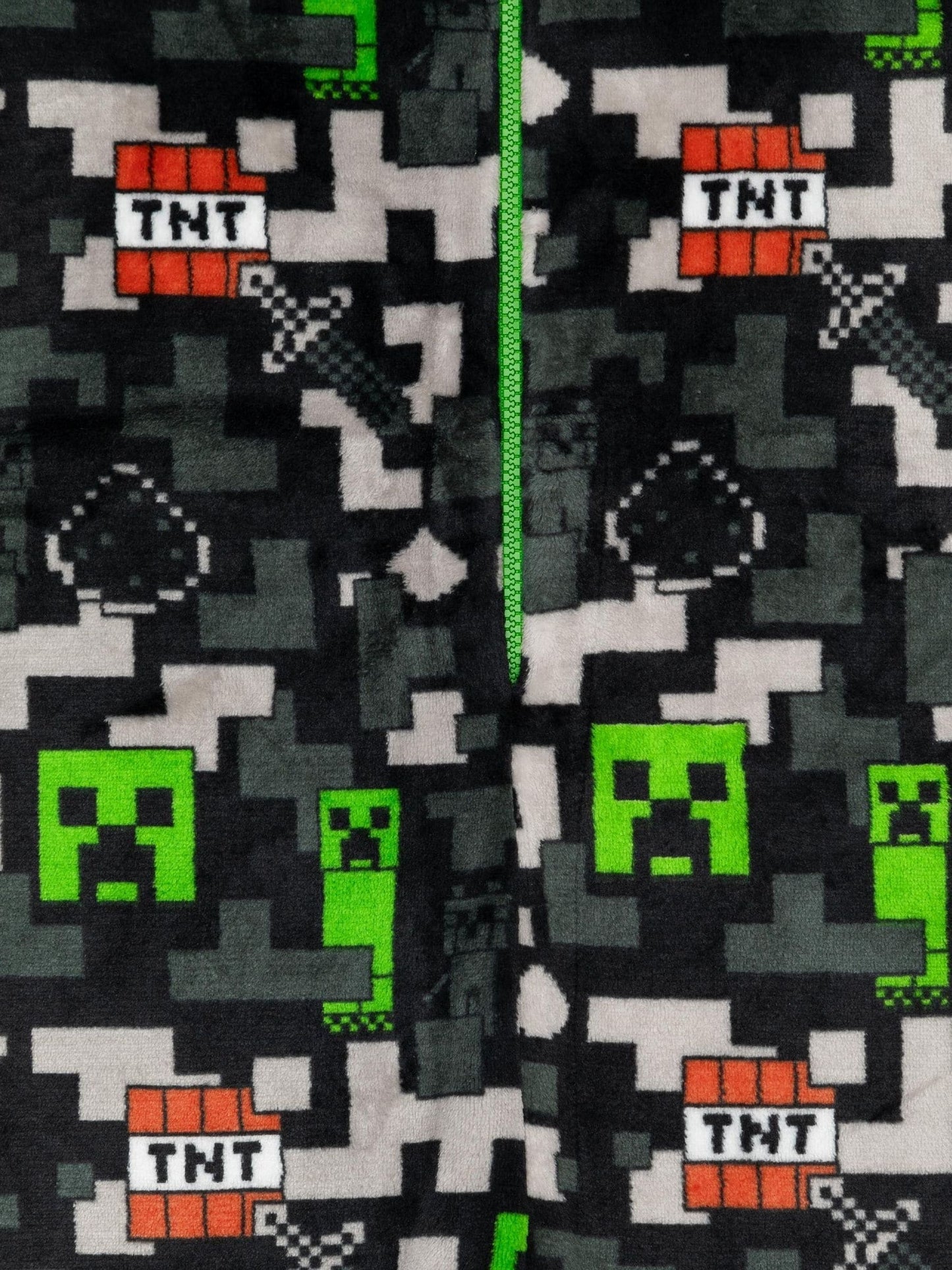Dsiney Kidz - Vanilla Underground Black Minecraft Fleece All-In-One image 3