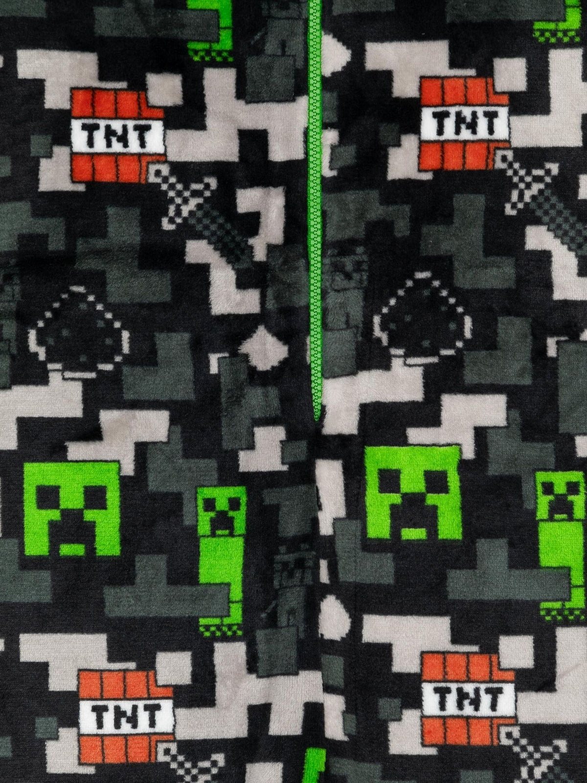 Dsiney Kidz - Vanilla Underground Black Minecraft Fleece All-In-One image 3