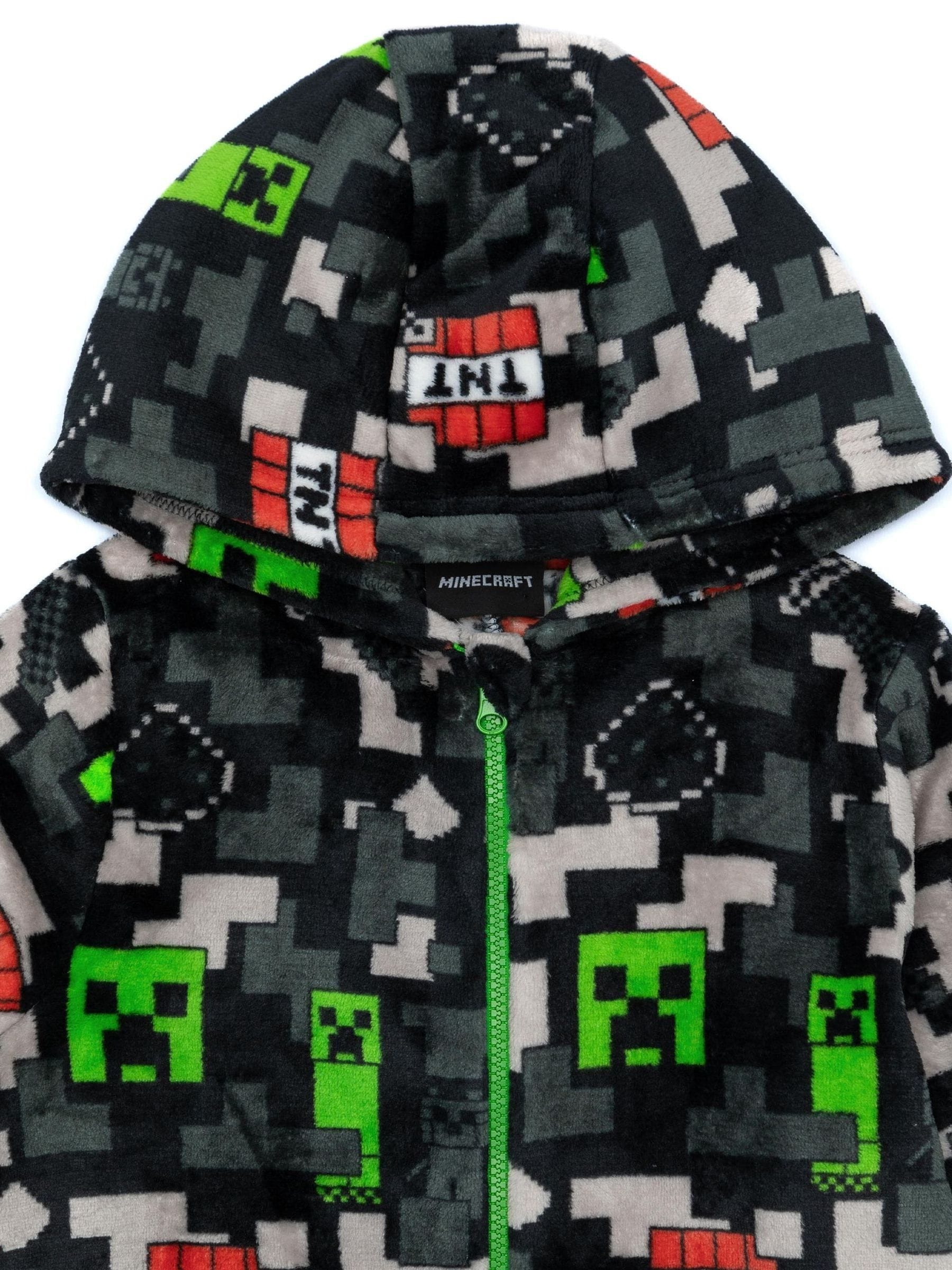 Dsiney Kidz - Vanilla Underground Black Minecraft Fleece All-In-One image 4