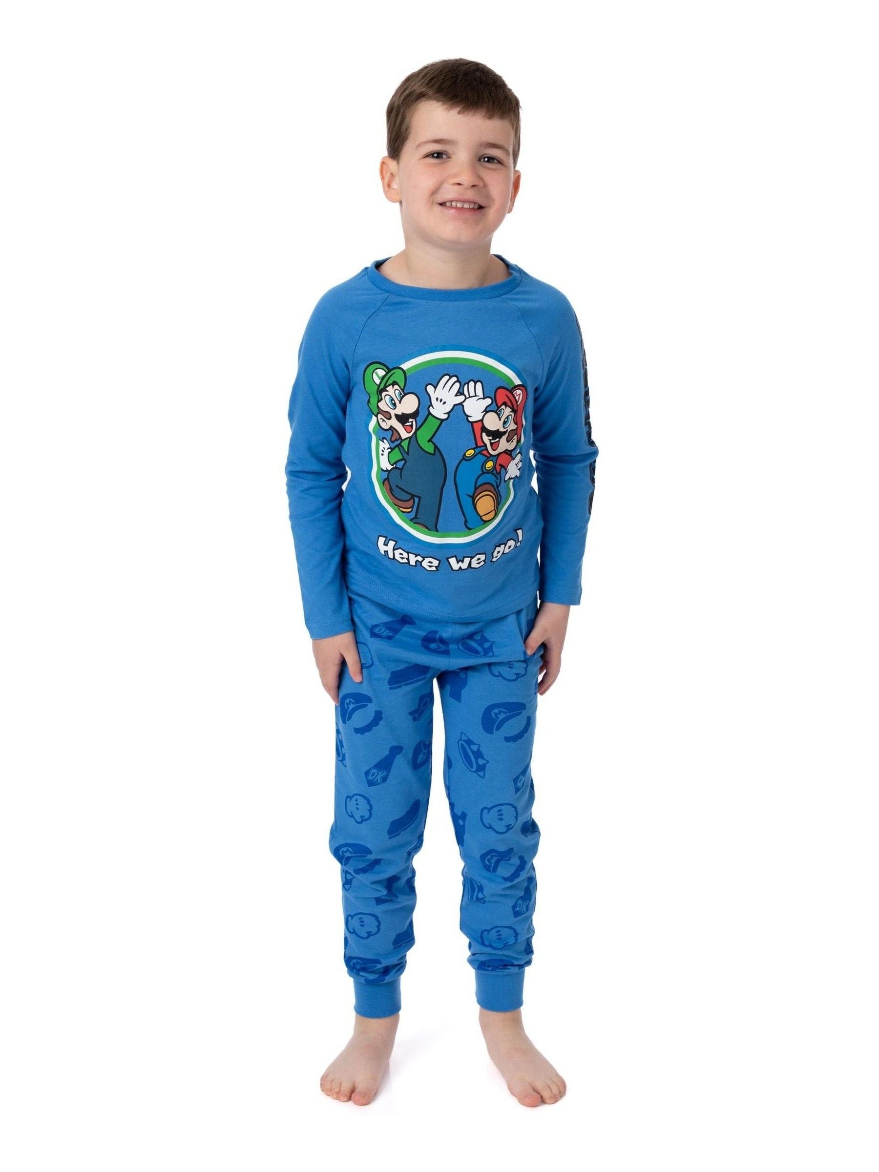 Dsiney Kidz - Vanilla Underground Blue Super Mario Long Leg Pyjamas image 2