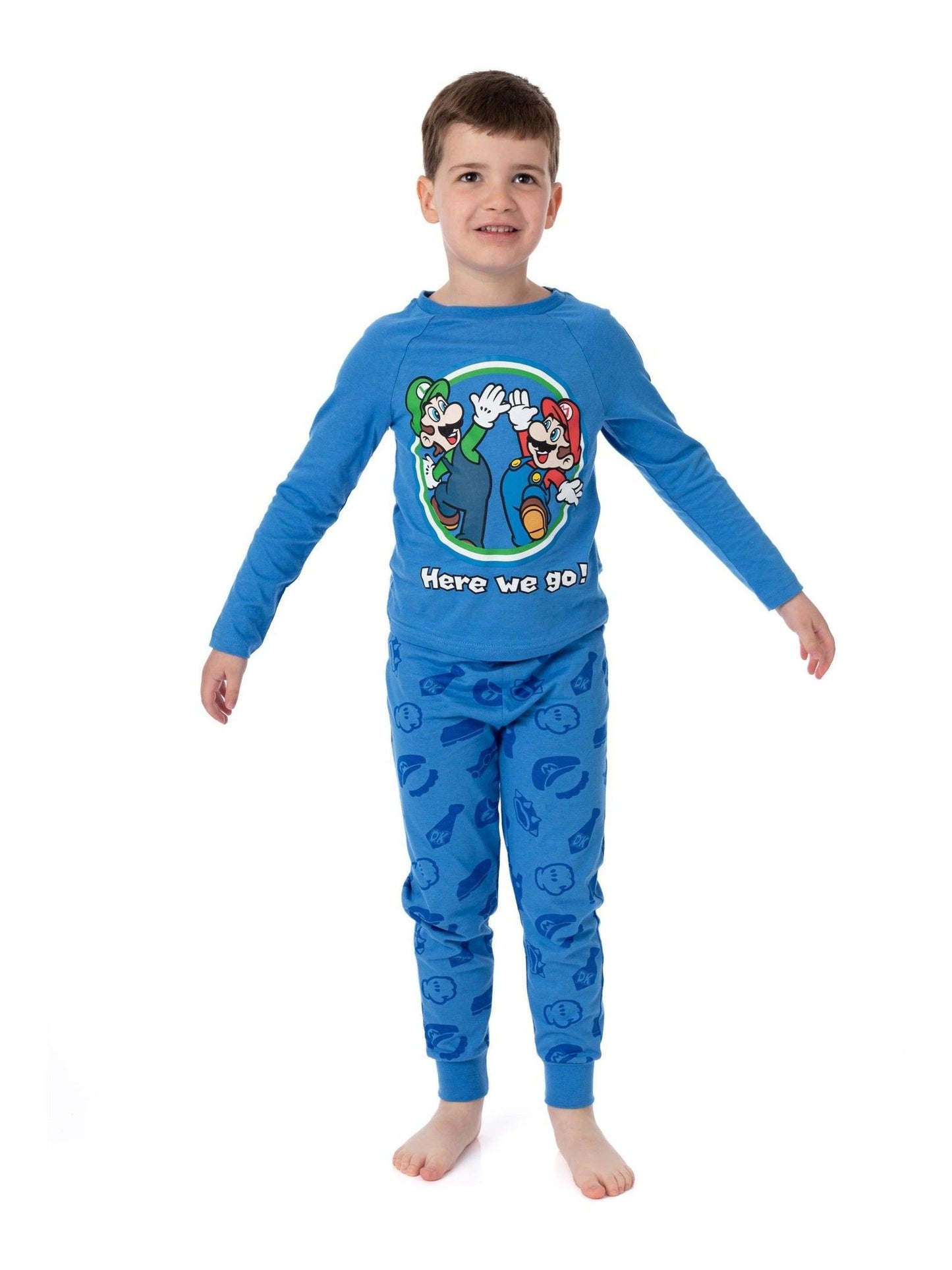 Dsiney Kidz - Vanilla Underground Blue Super Mario Long Leg Pyjamas image 3
