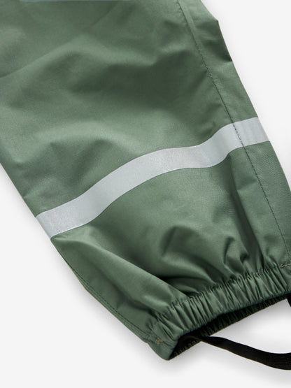 Khaki Green Waterproof Trousers (9mths-10yrs) image 6