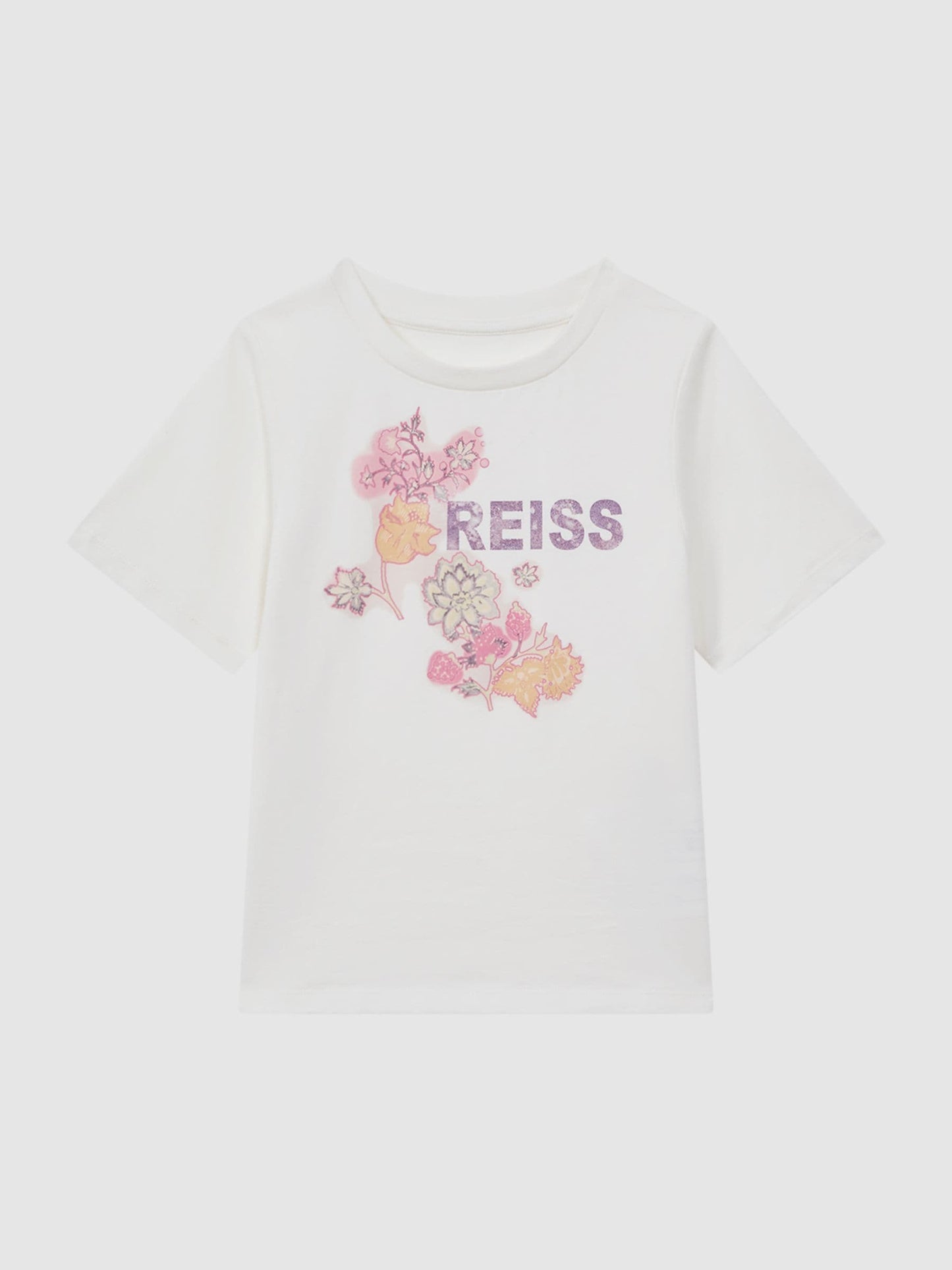 Dsiney Kidz - Reiss Ivory Misha 9-13 yrs Cotton Motif Crew-Neck T-Shirt image 2