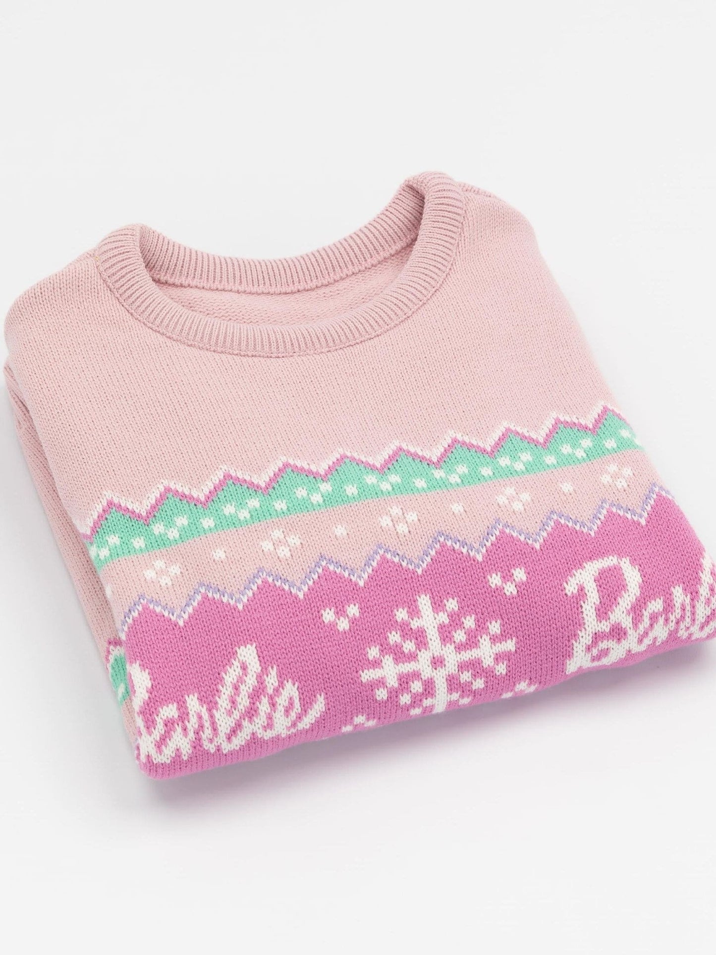 Dsiney Kidz - Vanilla Underground Pink Barbie Kids Christmas Jumper image 2