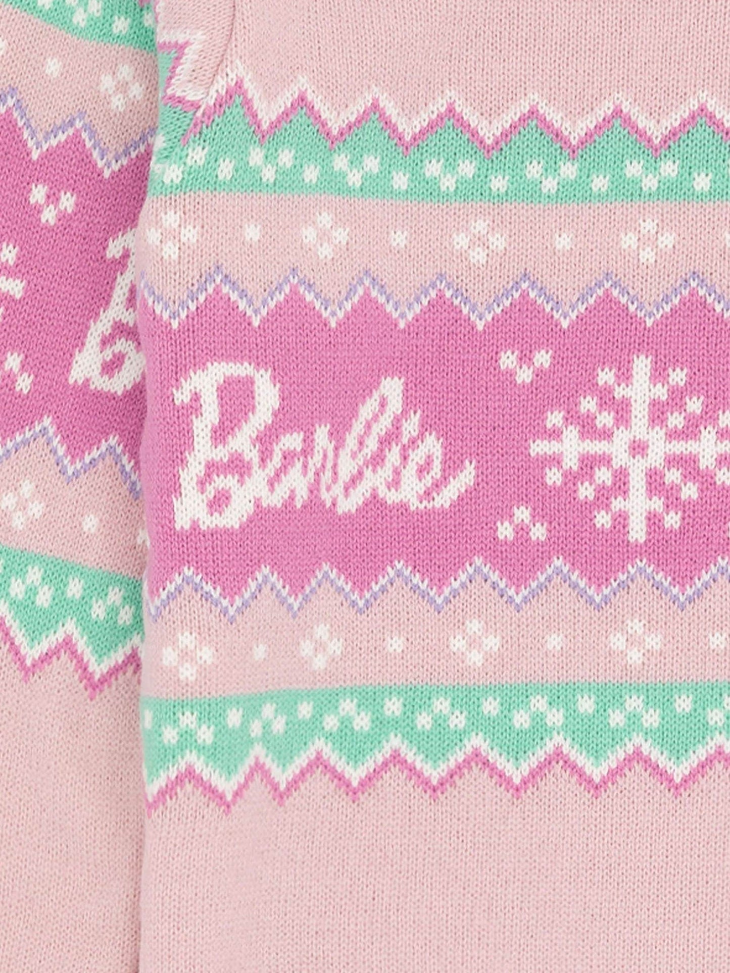 Dsiney Kidz - Vanilla Underground Pink Barbie Kids Christmas Jumper image 5
