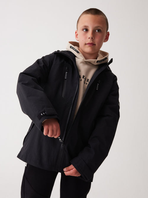 Baker by Ted Baker Black Waterproof Lightweight Rain Jacket image 1