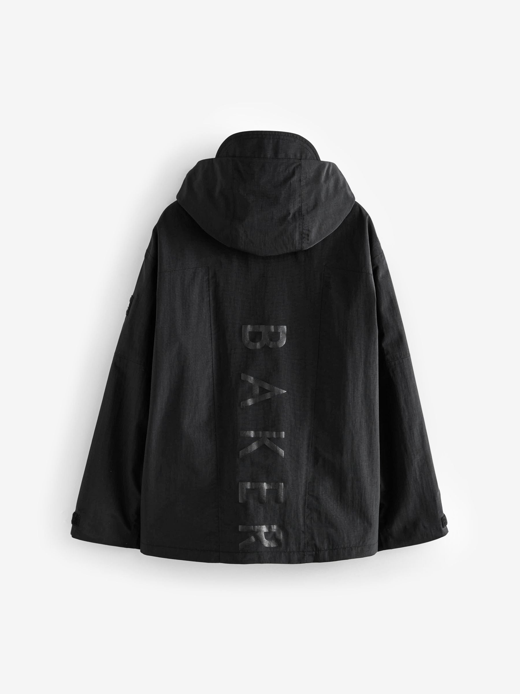 Baker by Ted Baker Black Waterproof Lightweight Rain Jacket image 9