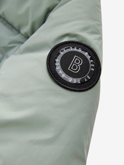 Baker by Ted Baker Green Shower Resistant Heatseal Coat image 12