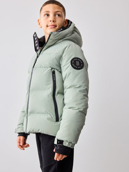 Baker by Ted Baker Green Shower Resistant Heatseal Coat image 5