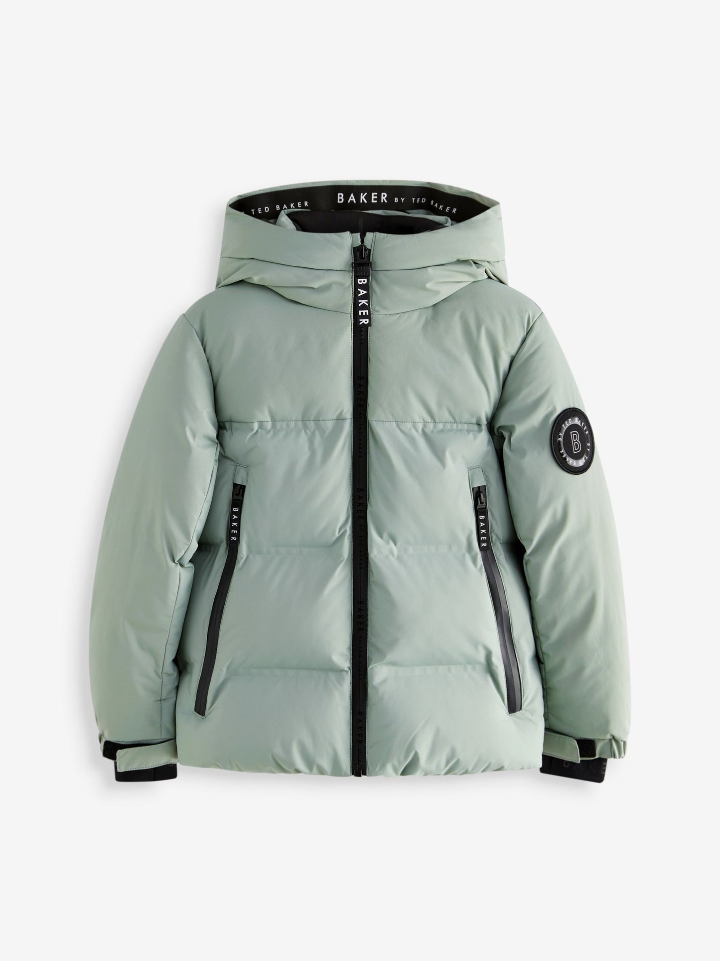 Baker by Ted Baker Green Shower Resistant Heatseal Coat image 8