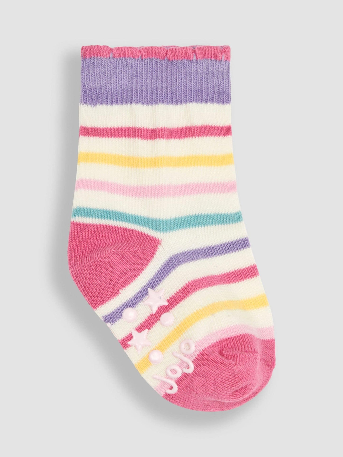 JoJo Maman Bébé Light Pink 3-Pack Unicorn Socks image 3