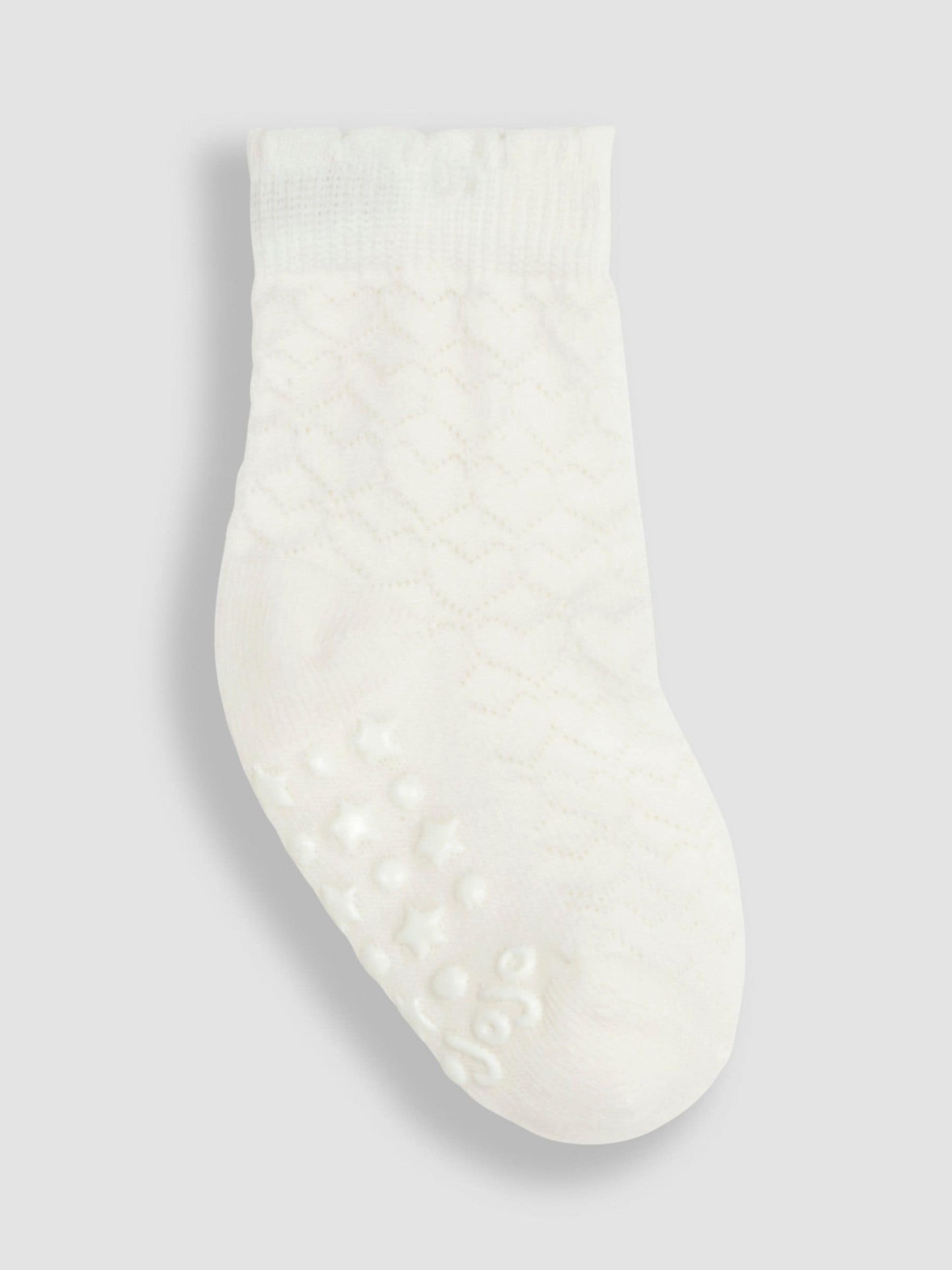 JoJo Maman Bébé White 3-Pack Heart Socks image 2
