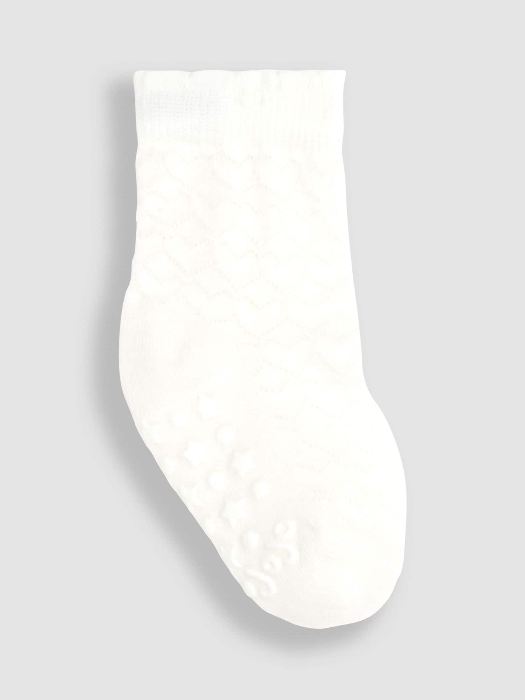 JoJo Maman Bébé Pink 3-Pack Heart Socks image 2