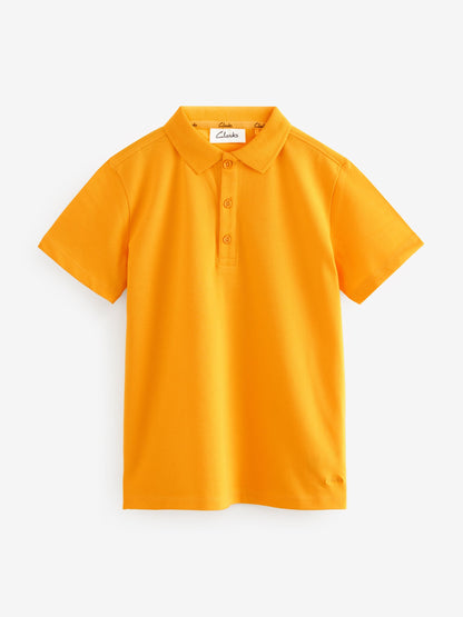 Dsiney Kidz - Clarks Yellow Short Sleeve School Polo Shirts 2 Pack image 2