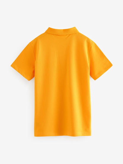 Dsiney Kidz - Clarks Yellow Short Sleeve School Polo Shirts 2 Pack image 3