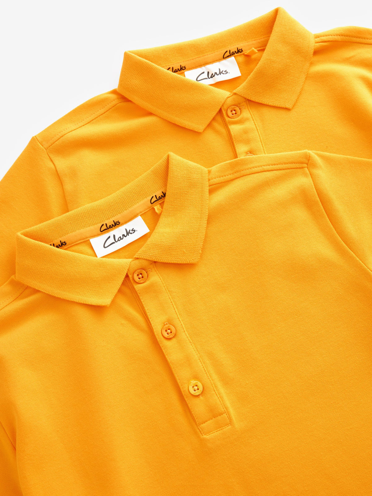 Dsiney Kidz - Clarks Yellow Short Sleeve School Polo Shirts 2 Pack image 4