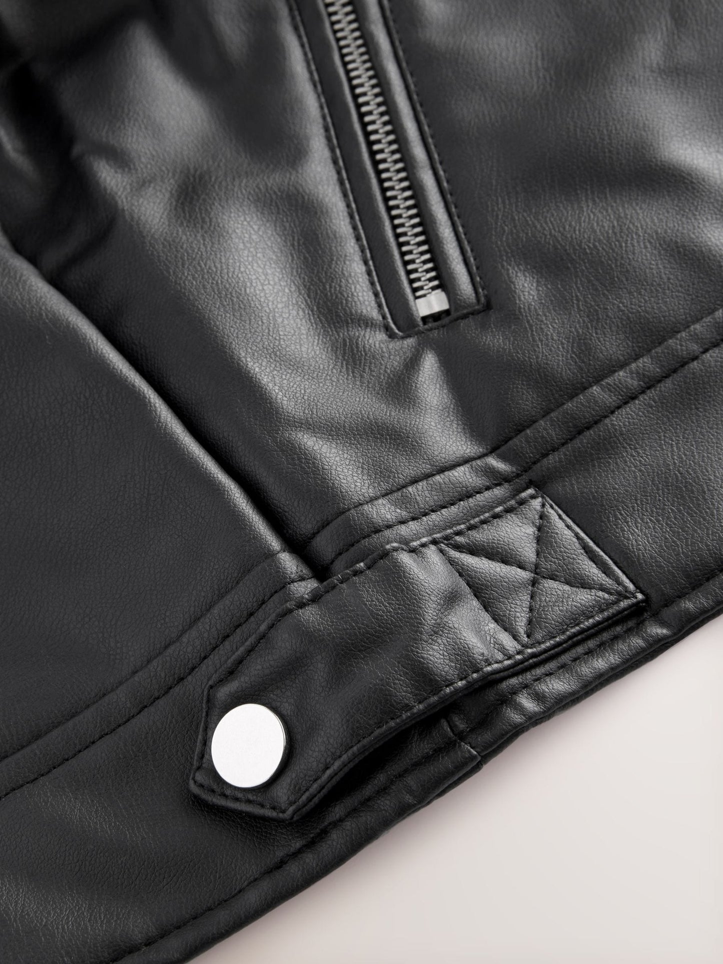 Dsiney Kidz - Black PU Biker Jacket (3-16yrs) image 7