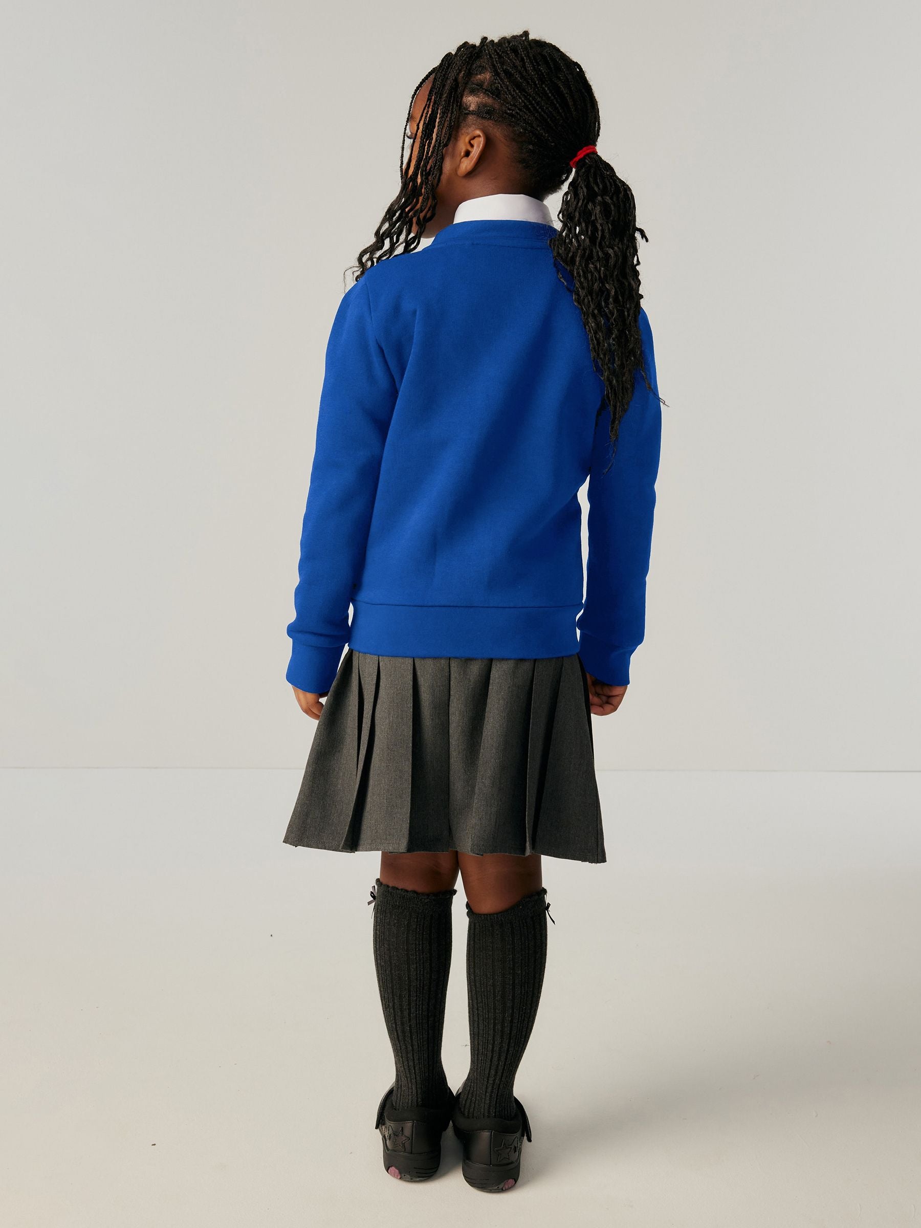 Dsiney Kidz - Clarks Blue Girls Bow Sweat School Cardigan image 2