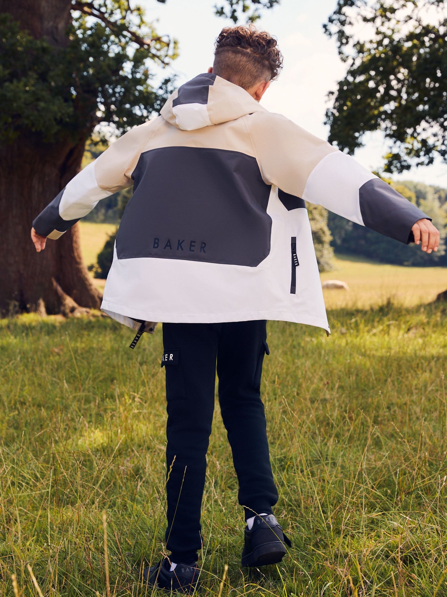 Baker by Ted Baker Shower Resistant Colourblock Rain Jacket image 10