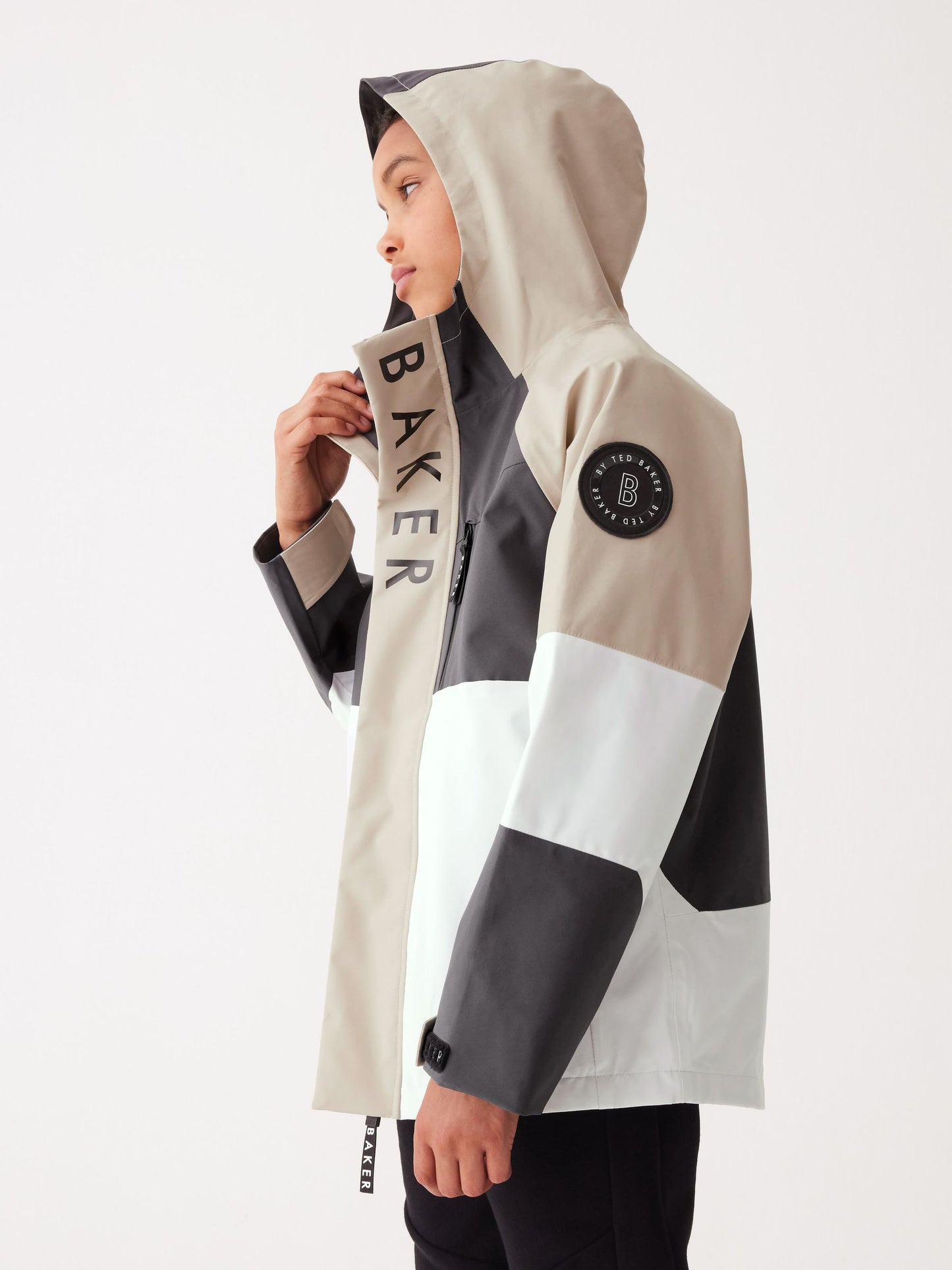 Baker by Ted Baker Shower Resistant Colourblock Rain Jacket image 2