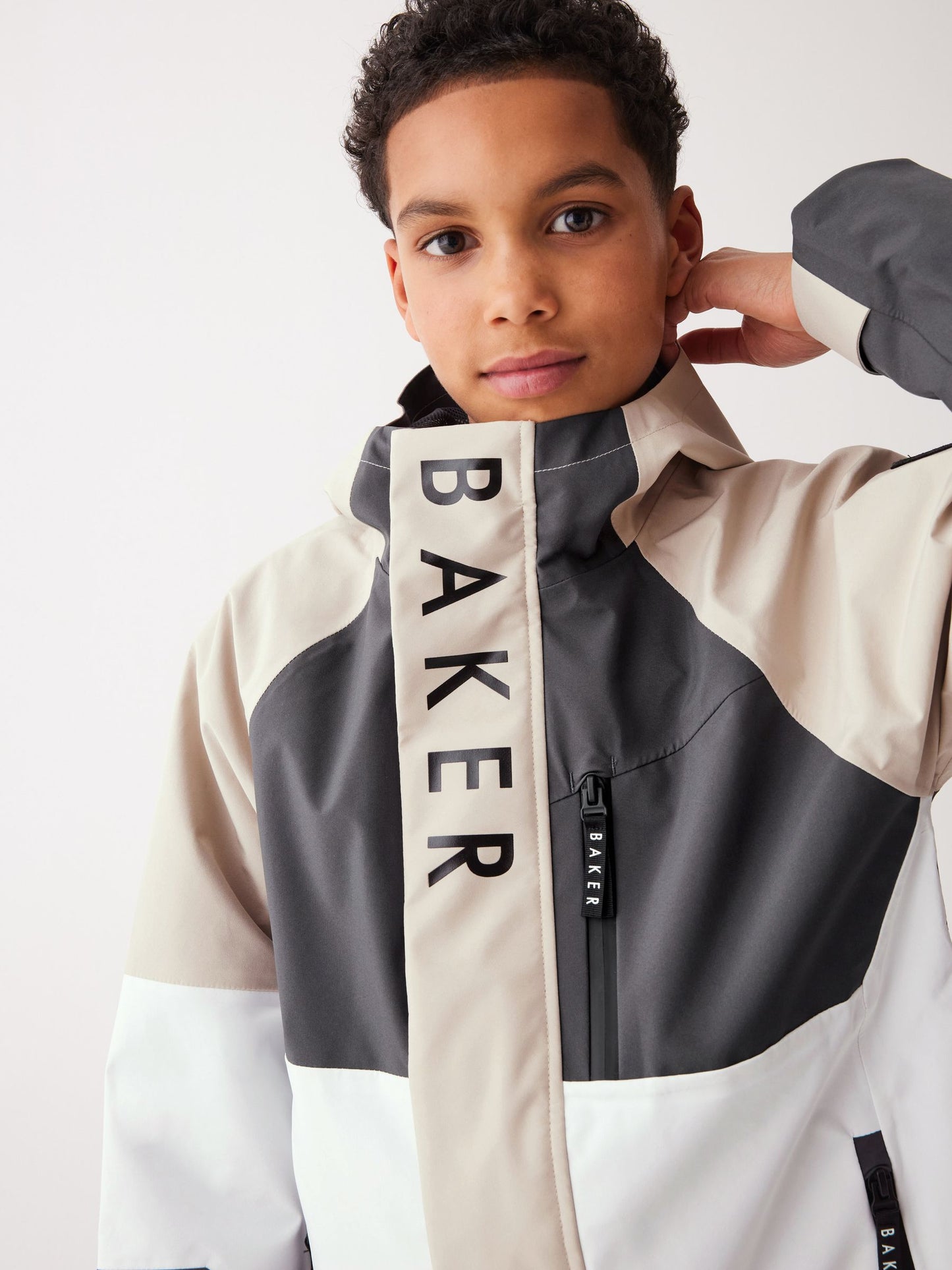 Baker by Ted Baker Shower Resistant Colourblock Rain Jacket image 6