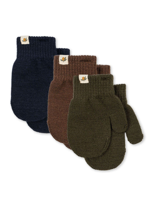 Dsiney Kidz - Konges Sløjd Green Filla Mittens Gloves 3 Pack image 1