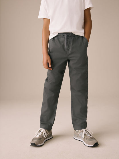 Dsiney Kidz - Charcoal Grey Regular Fit Rib Waist Pull-On Trousers (3-16yrs) image 1
