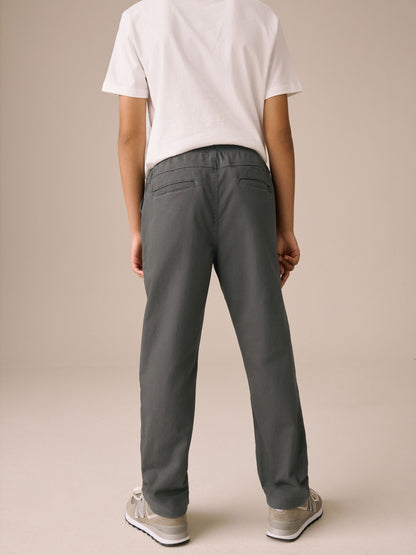 Dsiney Kidz - Charcoal Grey Regular Fit Rib Waist Pull-On Trousers (3-16yrs) image 3