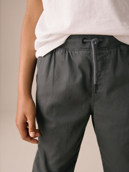 Dsiney Kidz - Charcoal Grey Regular Fit Rib Waist Pull-On Trousers (3-16yrs) image 4