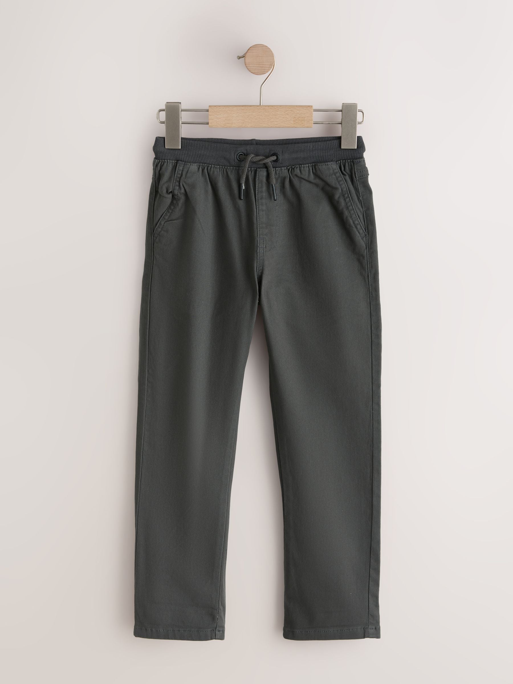 Dsiney Kidz - Charcoal Grey Regular Fit Rib Waist Pull-On Trousers (3-16yrs) image 5