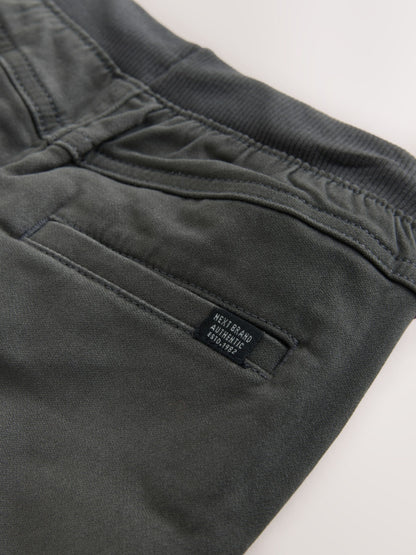 Dsiney Kidz - Charcoal Grey Regular Fit Rib Waist Pull-On Trousers (3-16yrs) image 8