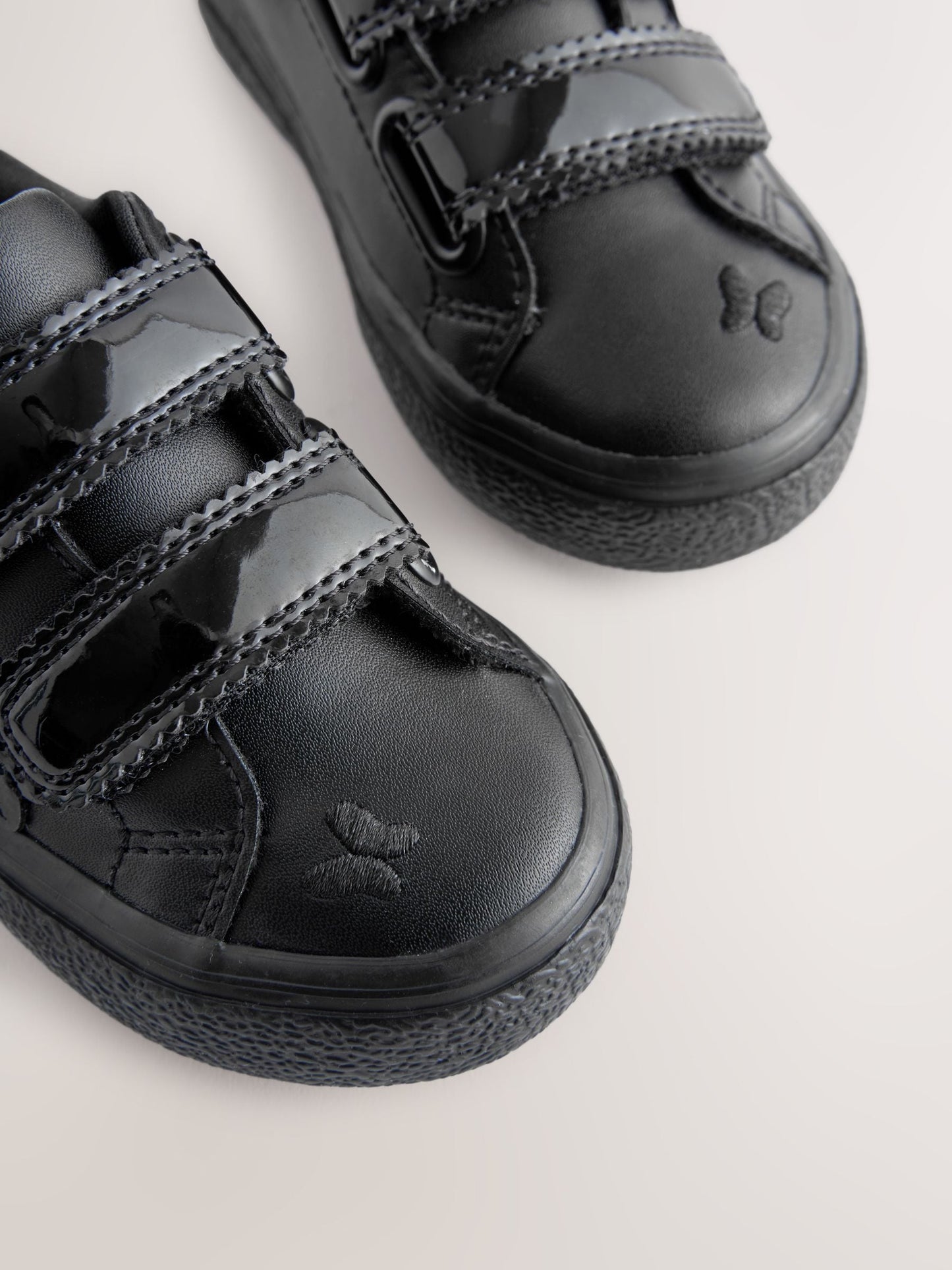 Black 2V Butterfly School Trainers image 3