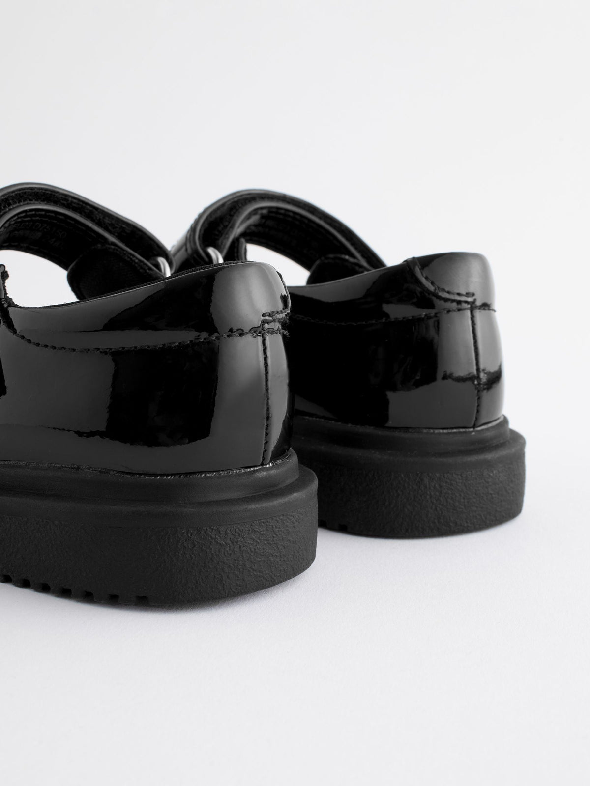 Black Patent Rainbow Chunky Mary Jane School Shoes image 8