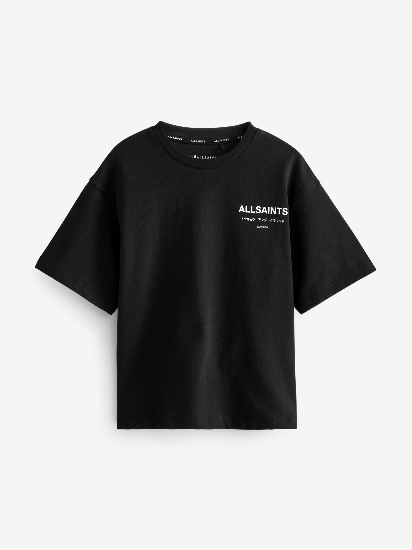 Dsiney Kidz - smALLSAINTS Black Oversized Underground Crew Neck Cotton T-Shirt image 7