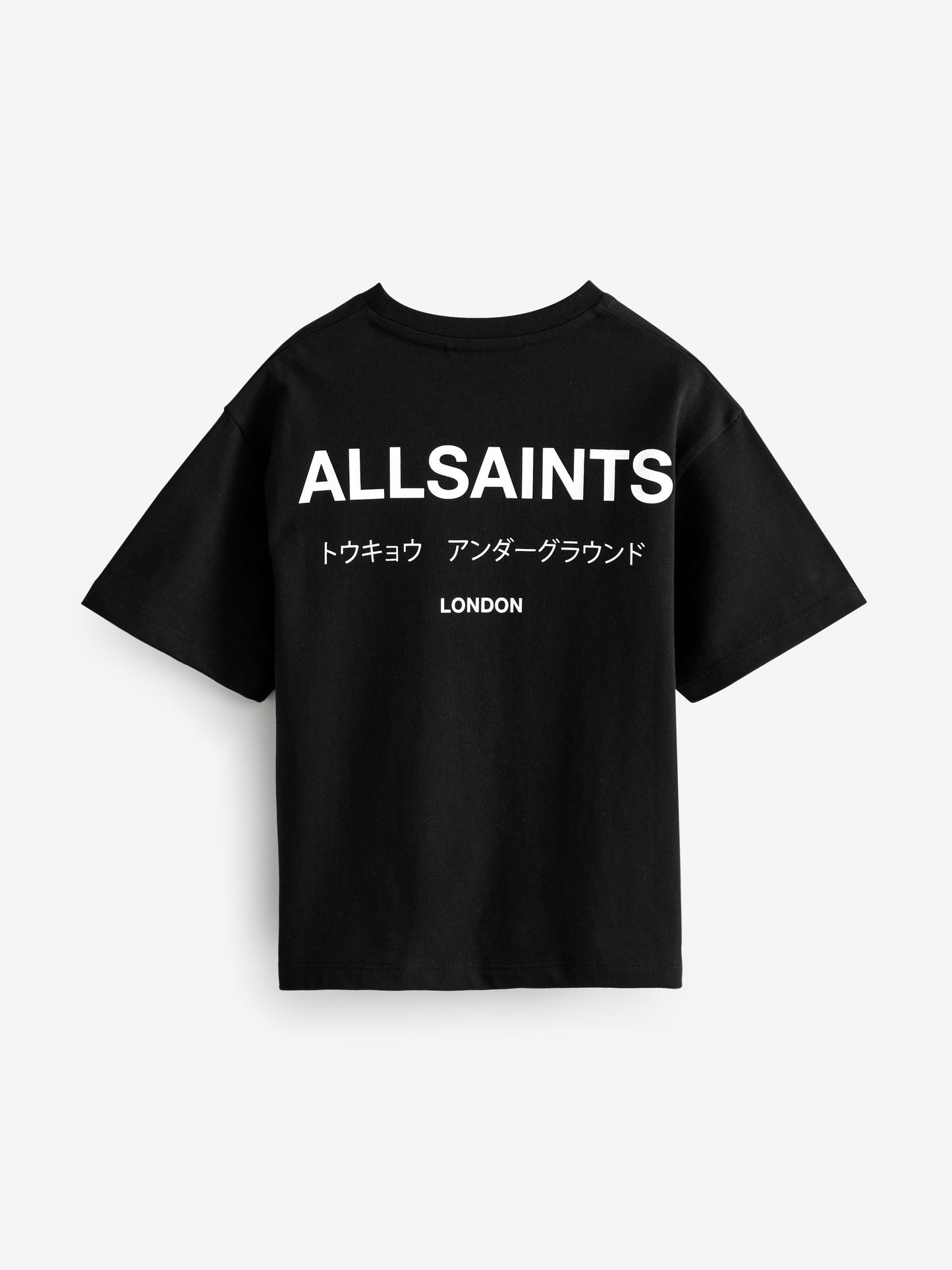 Dsiney Kidz - smALLSAINTS Black Oversized Underground Crew Neck Cotton T-Shirt image 8