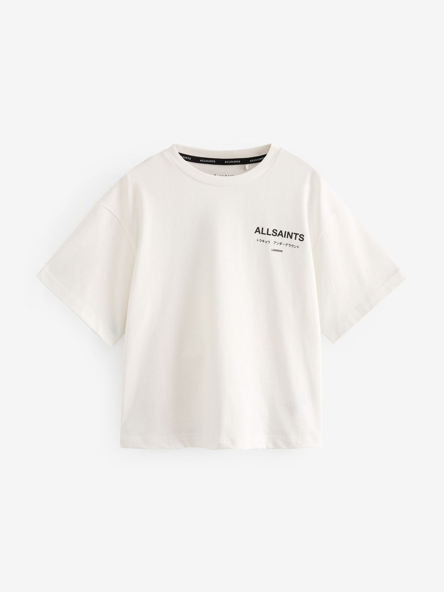 Dsiney Kidz - smALLSAINTS White Oversized Underground Crew Neck Cotton T-Shirt image 6