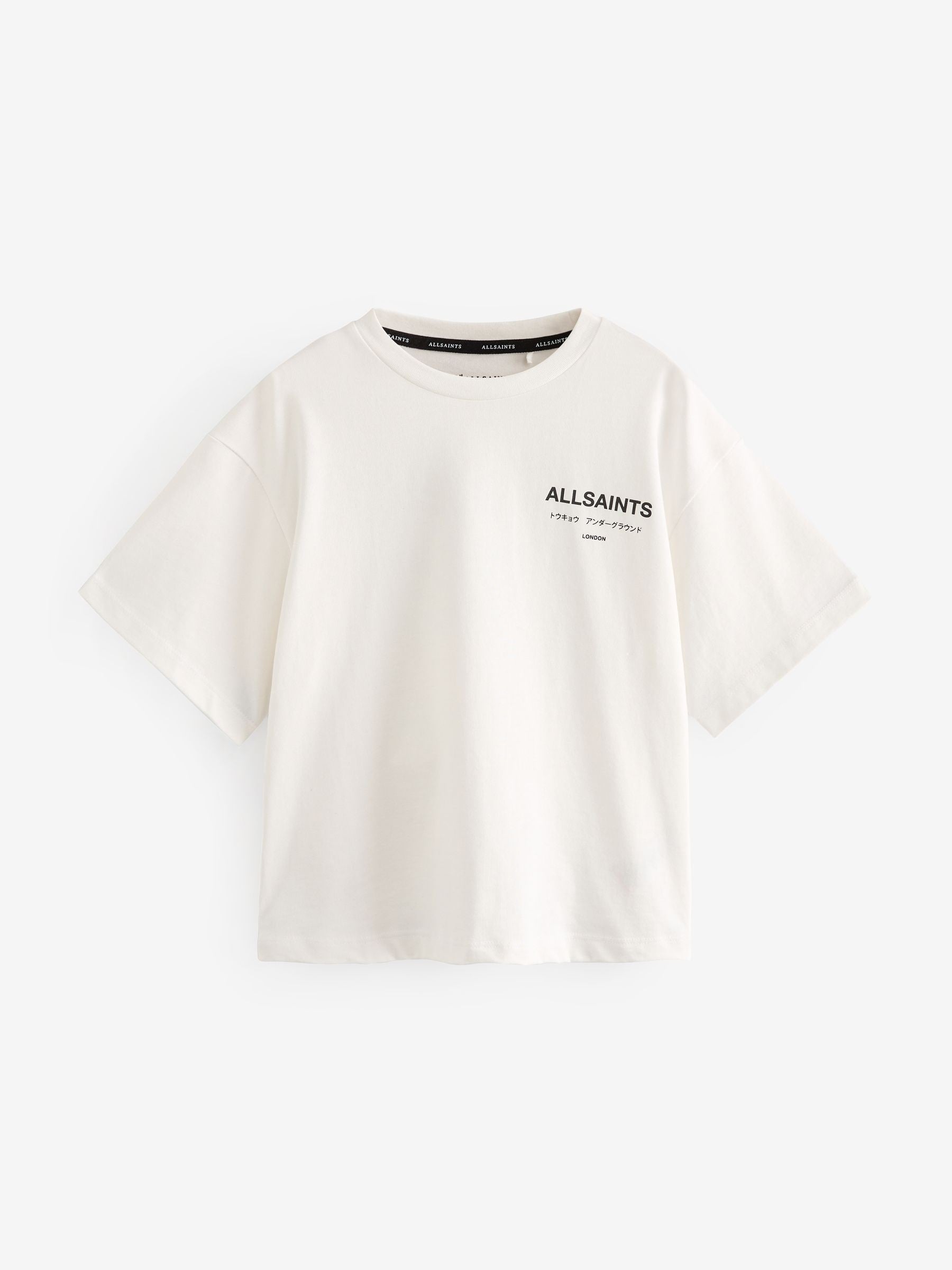 Dsiney Kidz - smALLSAINTS White Oversized Underground Crew Neck Cotton T-Shirt image 6