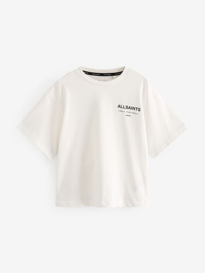 Dsiney Kidz - smALLSAINTS White Oversized Underground Crew Neck Cotton T-Shirt image 6