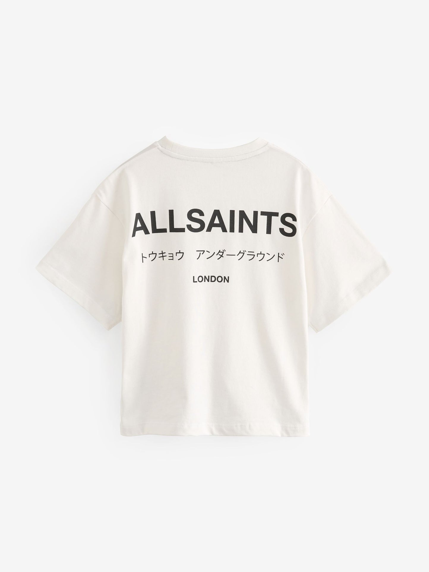 Dsiney Kidz - smALLSAINTS White Oversized Underground Crew Neck Cotton T-Shirt image 7