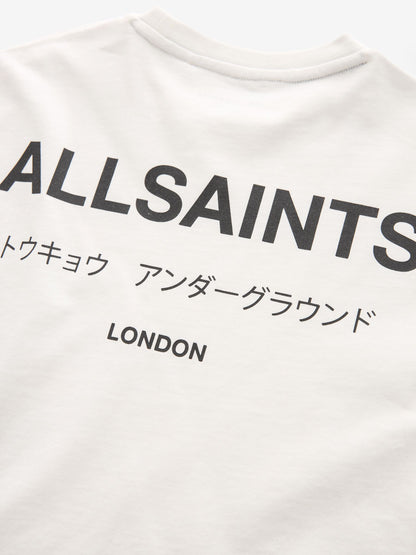 Dsiney Kidz - smALLSAINTS White Oversized Underground Crew Neck Cotton T-Shirt image 9