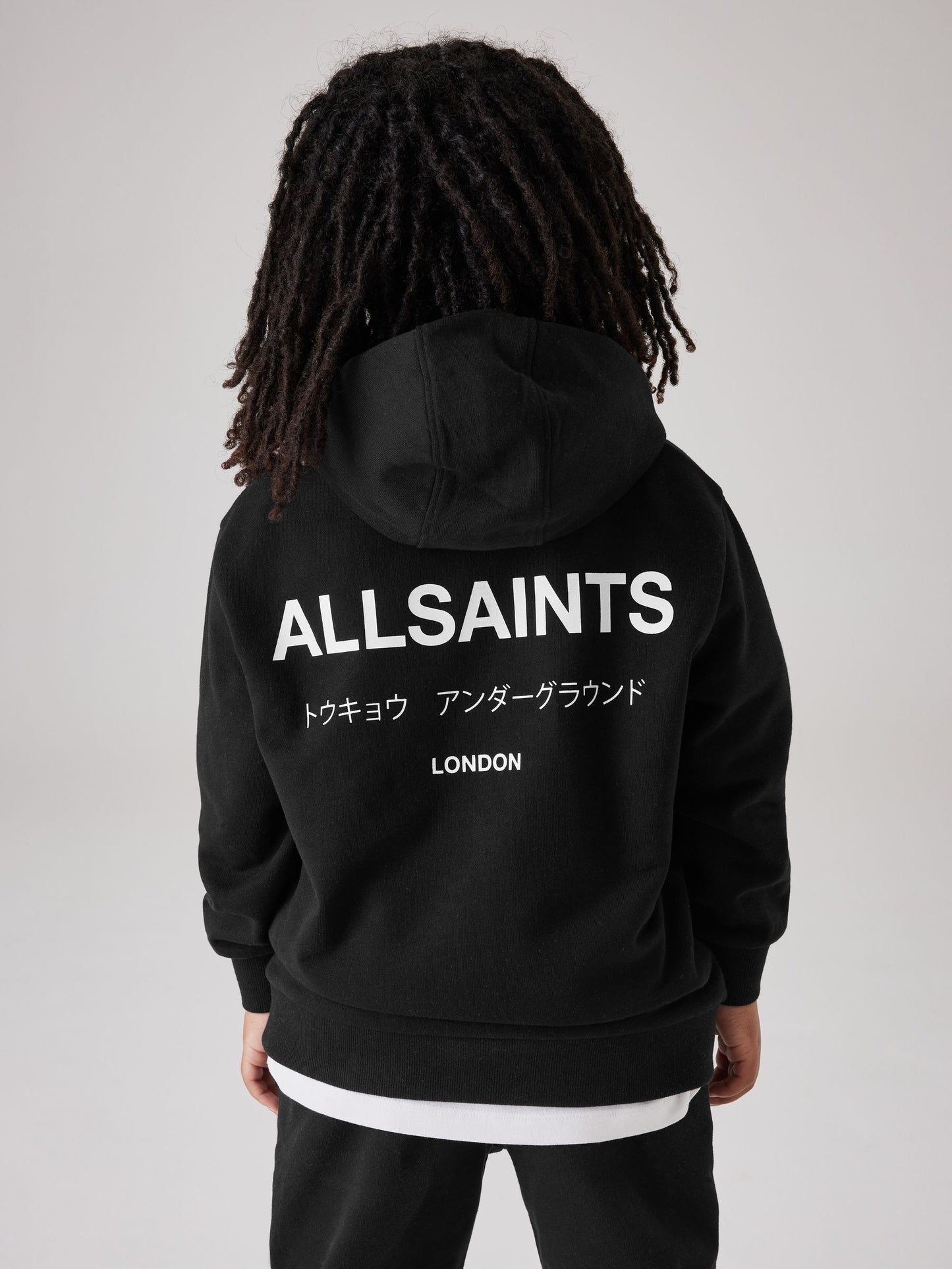 Dsiney Kidz - smALLSAINTS Black Oversized Underground Pullover Hoodie image 1