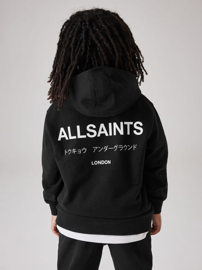 Dsiney Kidz - smALLSAINTS Black Oversized Underground Pullover Hoodie image 1
