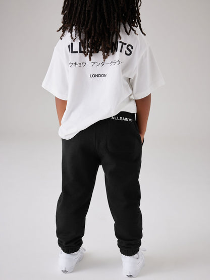 Dsiney Kidz - smALLSAINTS Black Underground Straight Cuffed Cotton Joggers image 2