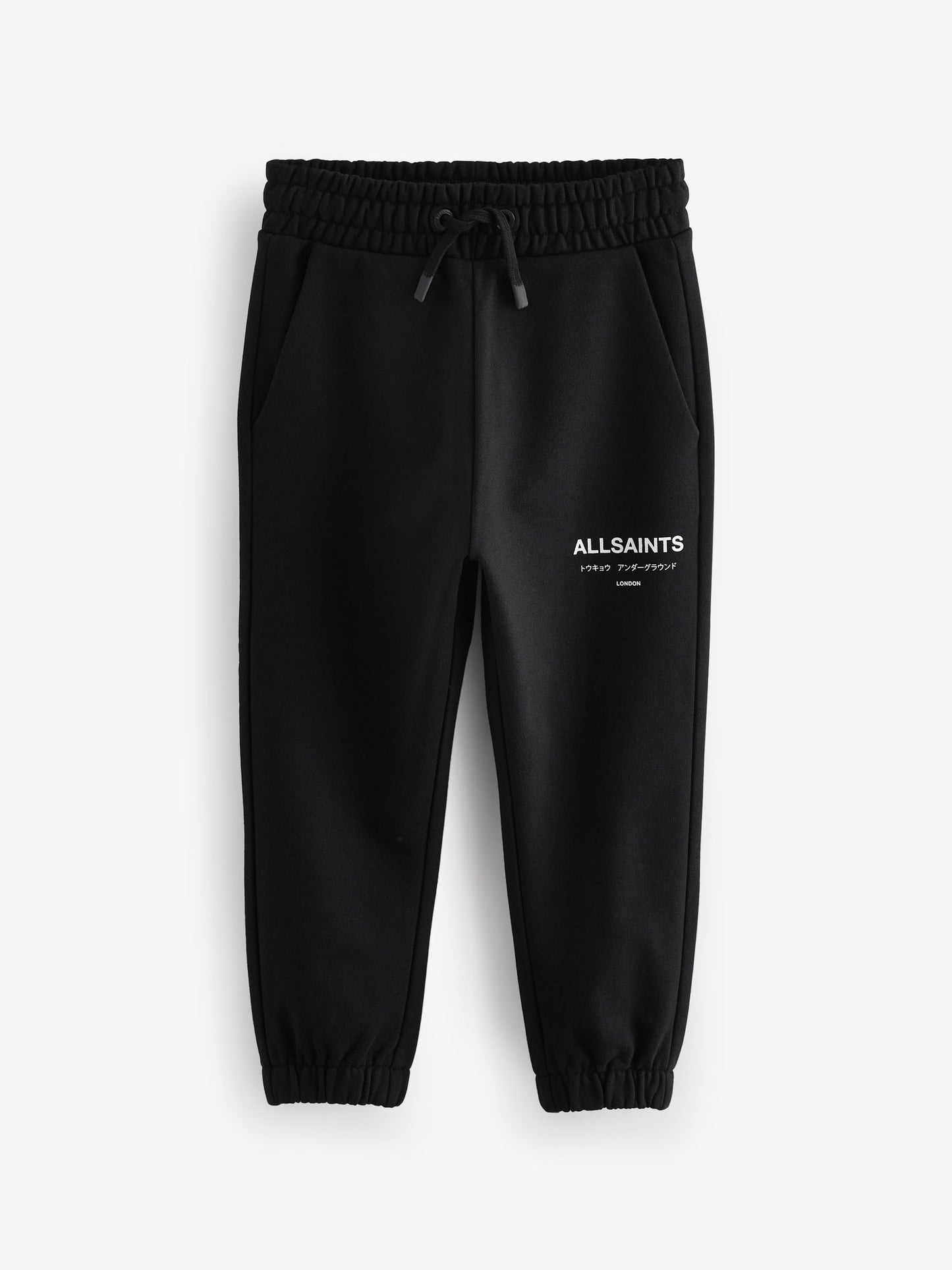 Dsiney Kidz - smALLSAINTS Black Underground Straight Cuffed Cotton Joggers image 4